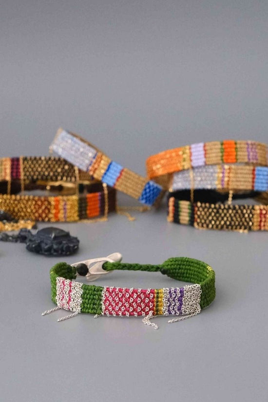 Load image into Gallery viewer, Loom woven bracelet #125
