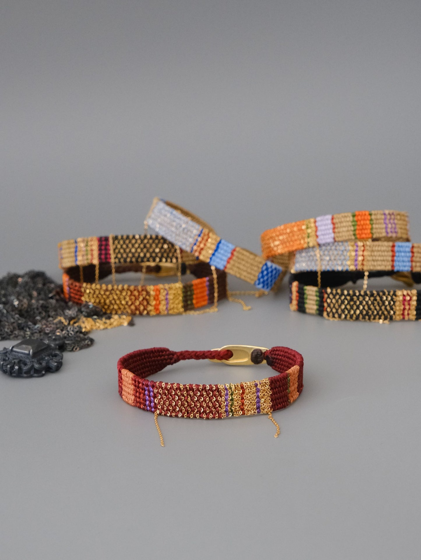 Load image into Gallery viewer, Loom woven bracelet #119
