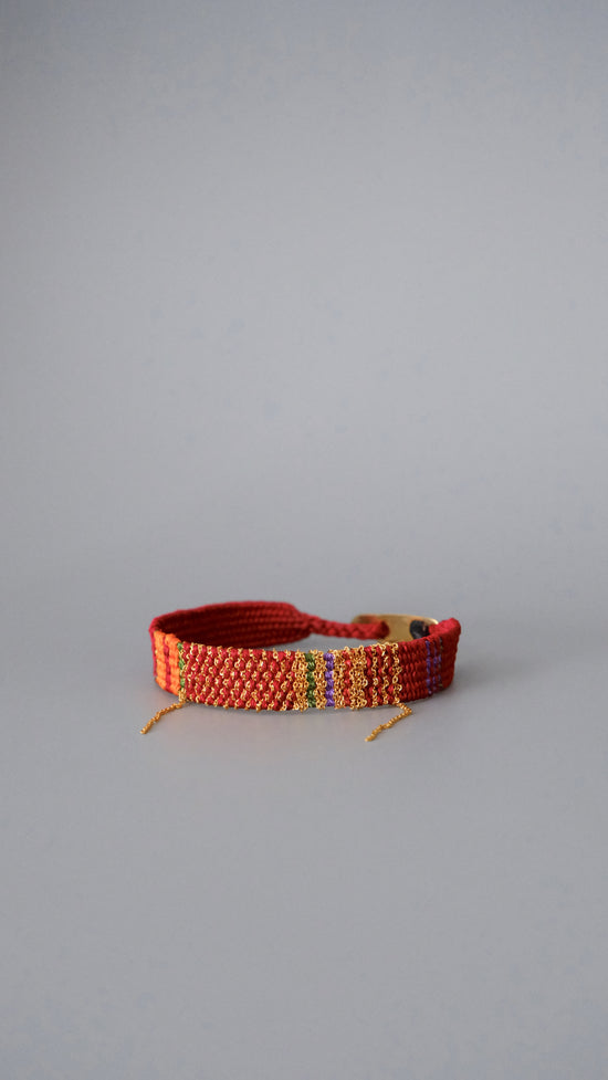 Load image into Gallery viewer, Loom woven bracelet #076
