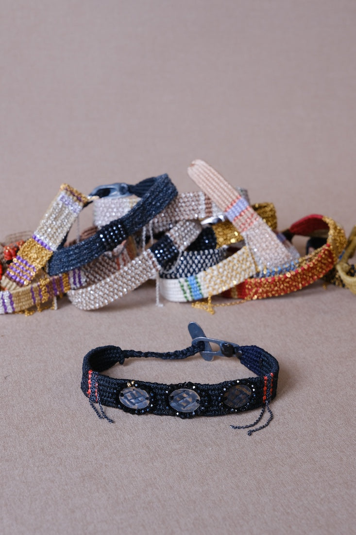 Loom woven bracelet #220