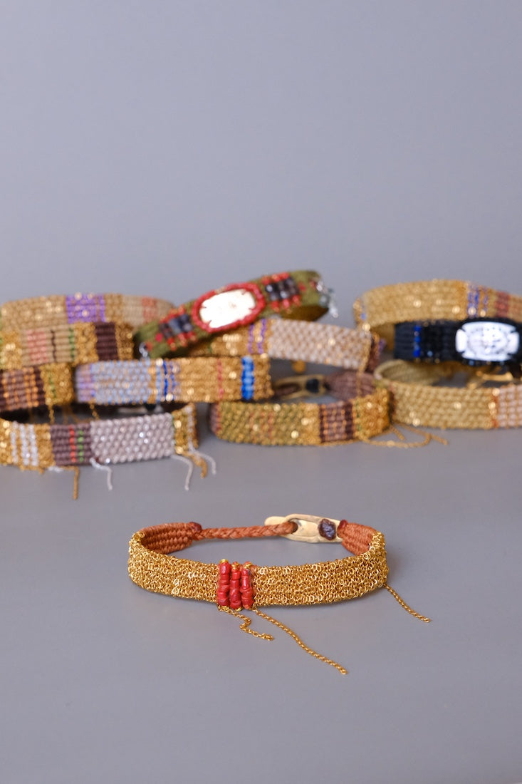 Loom woven bracelet #222