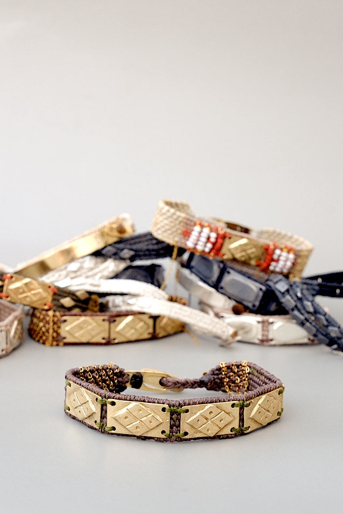 Loom woven bracelet #114