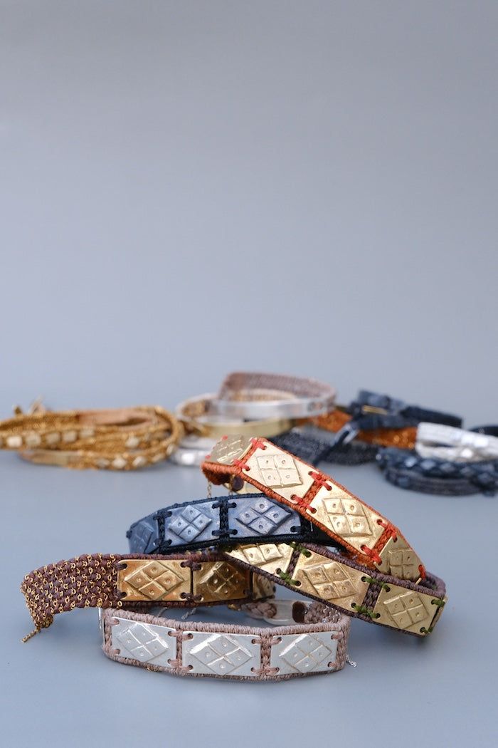 Loom woven bracelet #114