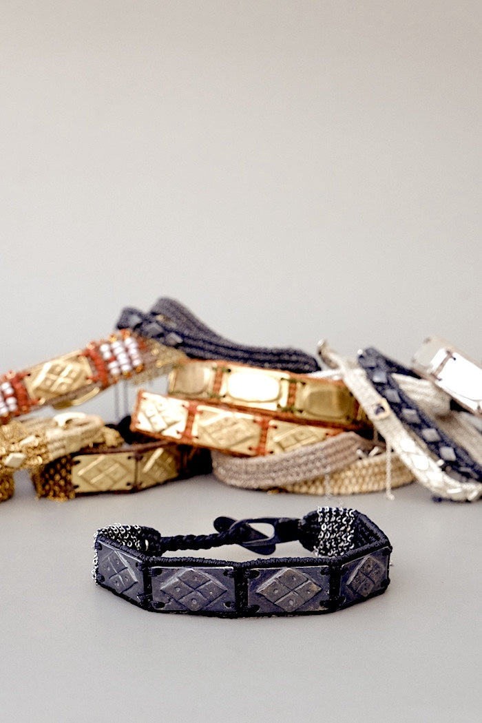 Loom woven bracelet #114