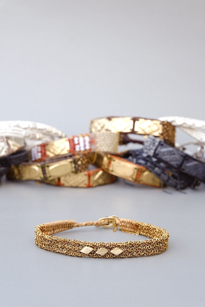 Loom woven bracelet #117
