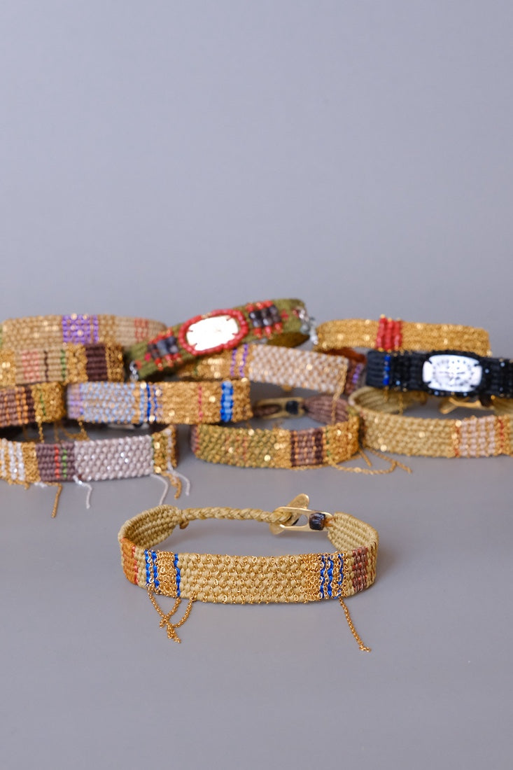 Loom woven bracelet #224