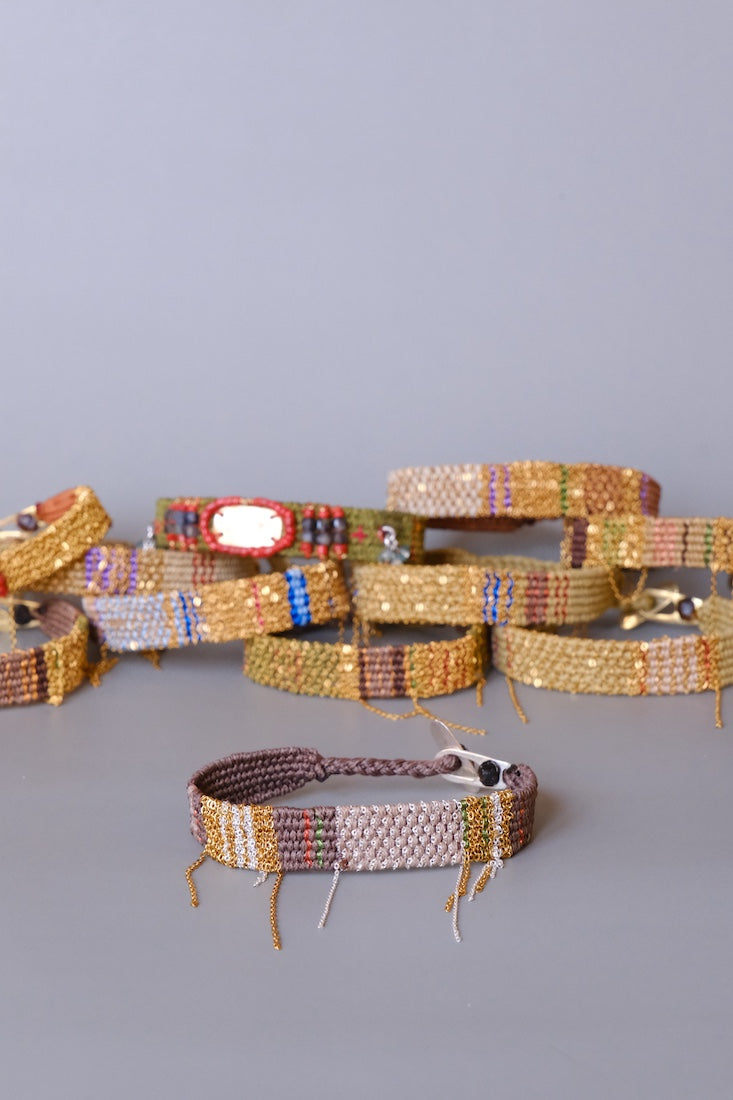 Loom woven bracelet #136