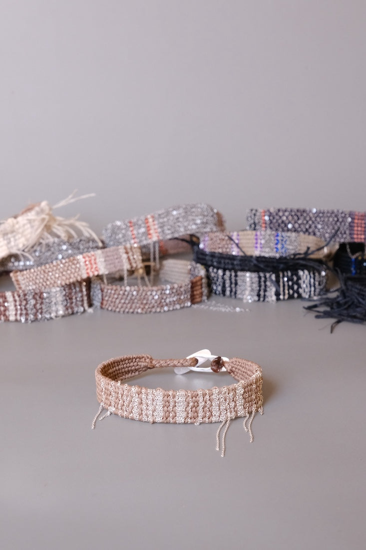 Loom woven bracelet #221