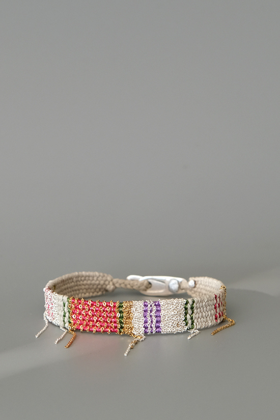 Loom woven bracelet #052