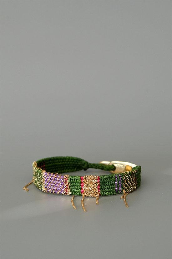 Loom woven bracelet #064