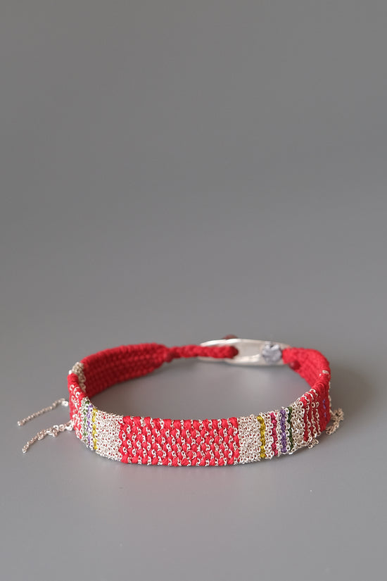 Load image into Gallery viewer, Loom woven bracelet #074
