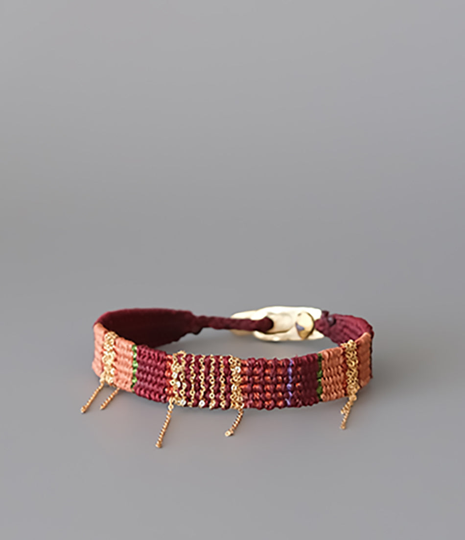 Loom woven bracelet #006